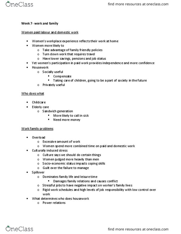 SOCI 200 Lecture Notes - Lecture 17: Elderly Care, Sandwich Generation, Socioeconomic Status thumbnail