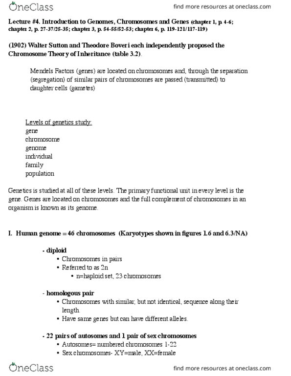 BME 80H Lecture Notes - Lecture 4: Nuclear Membrane, Synapsis, Mutation thumbnail