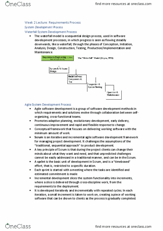 31269 Lecture Notes - Lecture 2: Jira (Software), Spreadsheet, Systems Engineering thumbnail