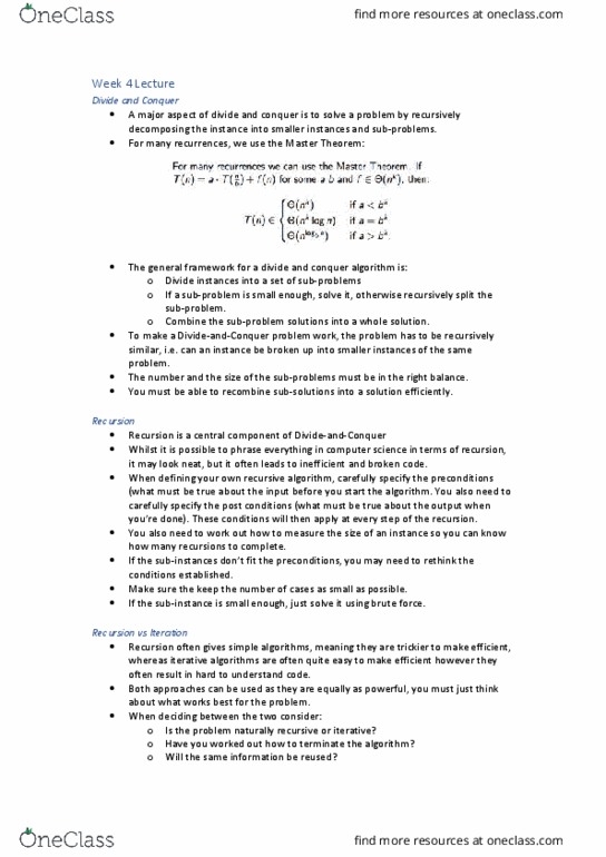 31251 Lecture Notes - Lecture 4: Object-Oriented Programming, Ordered Pair, Adjacency Matrix thumbnail