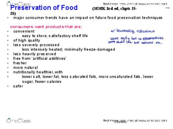 BIOL345 Lecture Notes - Good Manufacturing Practice, Propionic Acid, Pascalization thumbnail