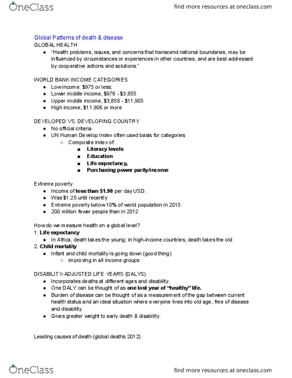 Lung Cancer Study Guide