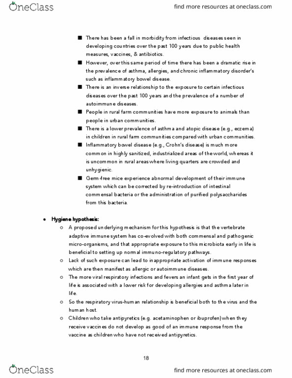 INTEGBI 169 Chapter Notes - Chapter 10: Trichuris Suis, Evolutionary Arms Race, Sickle-Cell Disease thumbnail