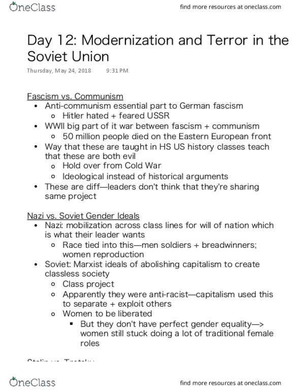 HISTORY 21C Lecture 12: Modernization and Terror in the Soviet Union thumbnail
