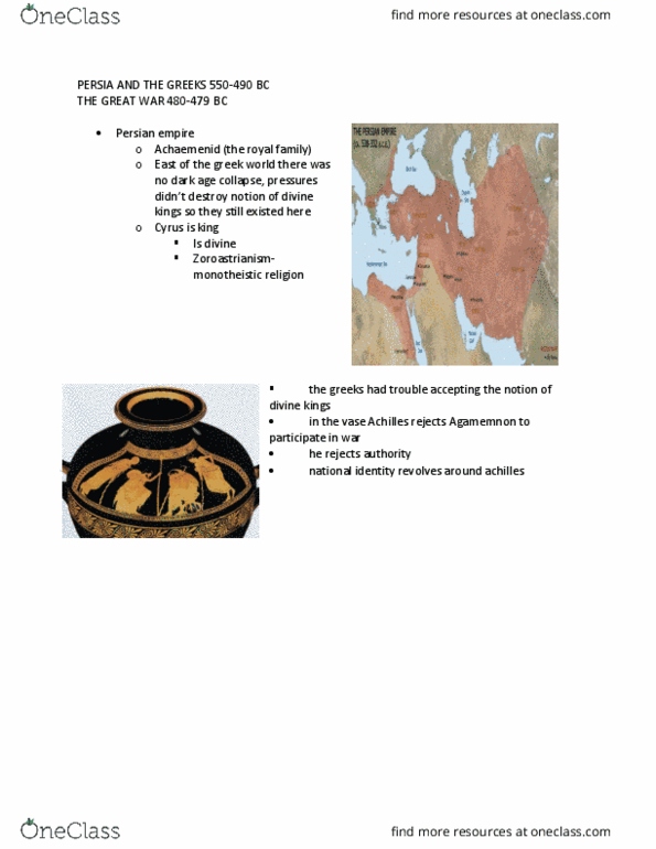 CLAS 1000 Lecture Notes - Lecture 2: Carnea, Strategos, Iranian Philosophy thumbnail