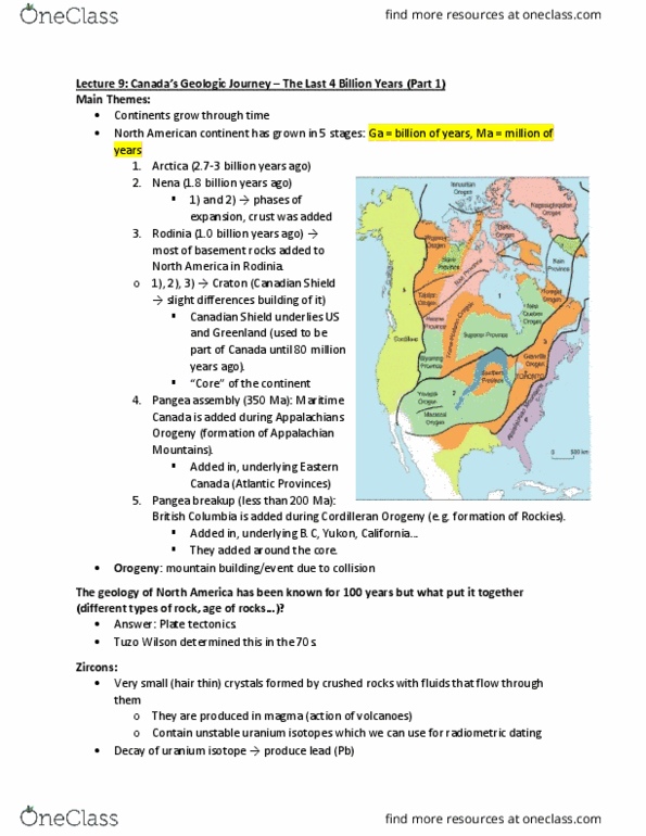 EESA06H3 Lecture Notes - Lecture 9: Subduction, Mantle Convection, Stromatolite thumbnail