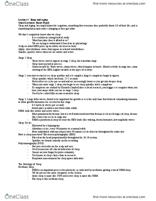 PSY 3128 Lecture 5: Sleep and Ageing thumbnail