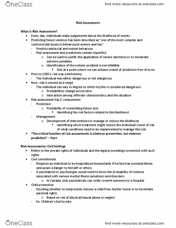 Psychology 2032A/B Chapter Notes - Chapter 15: Assault Causing Bodily Harm, Illusory Correlation, Systematic Risk thumbnail