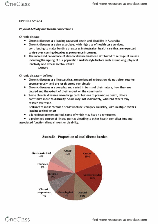 HPE100 Lecture Notes - Lecture 4: Cholesterol, Lipoprotein, Coronary Artery Disease thumbnail