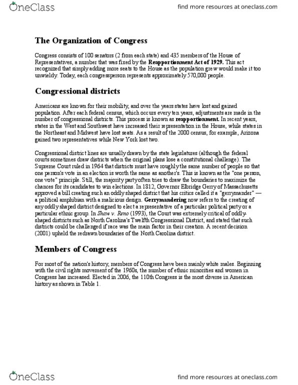 HY 357 Lecture Notes - Lecture 10: Lyndon B. Johnson, Franking, United States Congress Joint Economic Committee thumbnail