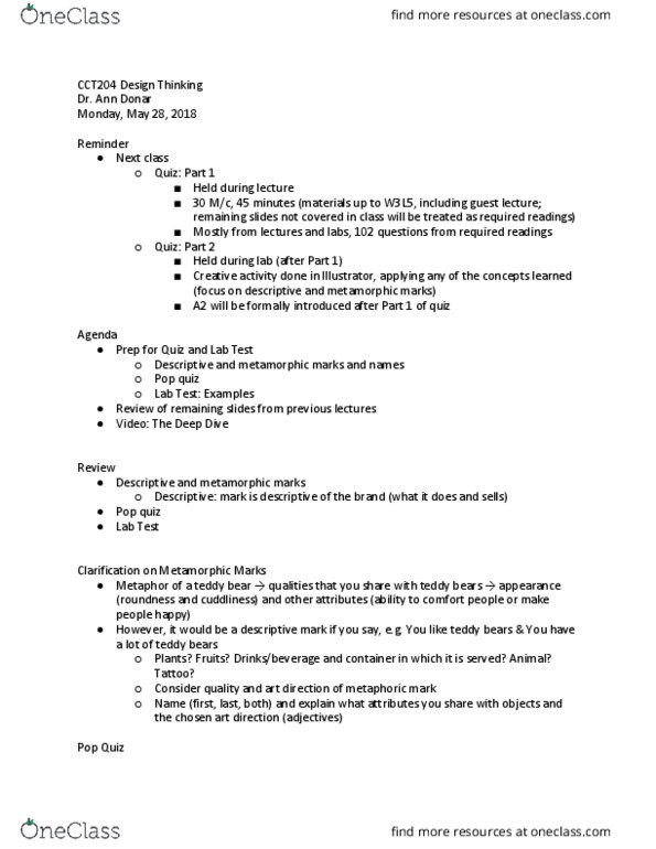 CCT204H5 Lecture Notes - Lecture 6: Paul Rand, Microsoft Word, Think Different thumbnail