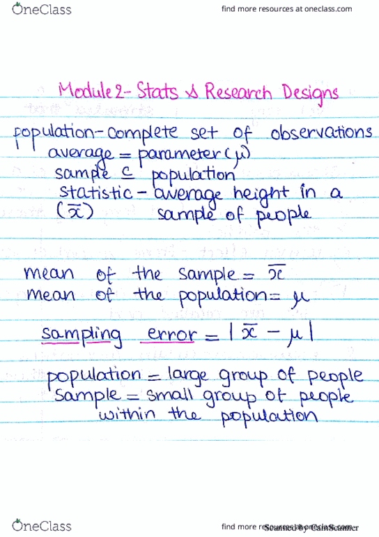PSYCH101 Lecture 2: Module 2 - Stats and Research Designs thumbnail