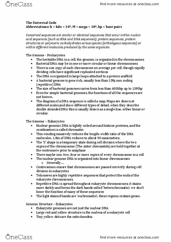 BIOL1130 Lecture Notes - Lecture 9: Ribosomal Rna, Symbiosis, Molecular Clock thumbnail