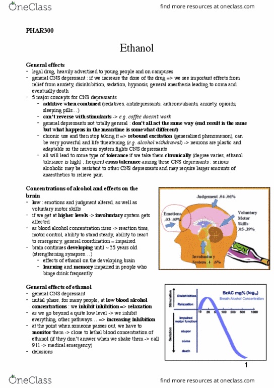 PHAR 300 Lecture Notes - Lecture 11: Aldehyde, Occipital Lobe, Teratology thumbnail