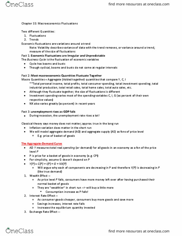 ECON 2 Lecture Notes - Lecture 33: Stock Market Crash, Marginal Revenue, Aggregate Demand thumbnail