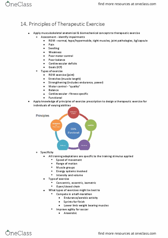 PHTY103 Lecture Notes - Lecture 14: Delayed Onset Muscle Soreness, Eugenius Warming, Stretching thumbnail