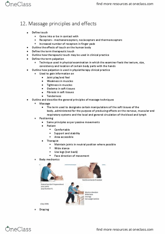 PHTY102 Lecture Notes - Lecture 11: Delayed Onset Muscle Soreness, Cutaneous Condition, Contracture thumbnail
