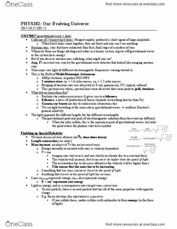 PHYS 182 Lecture Notes - Lecture 11: Bohr Model, Spacetime, Neutron Star thumbnail