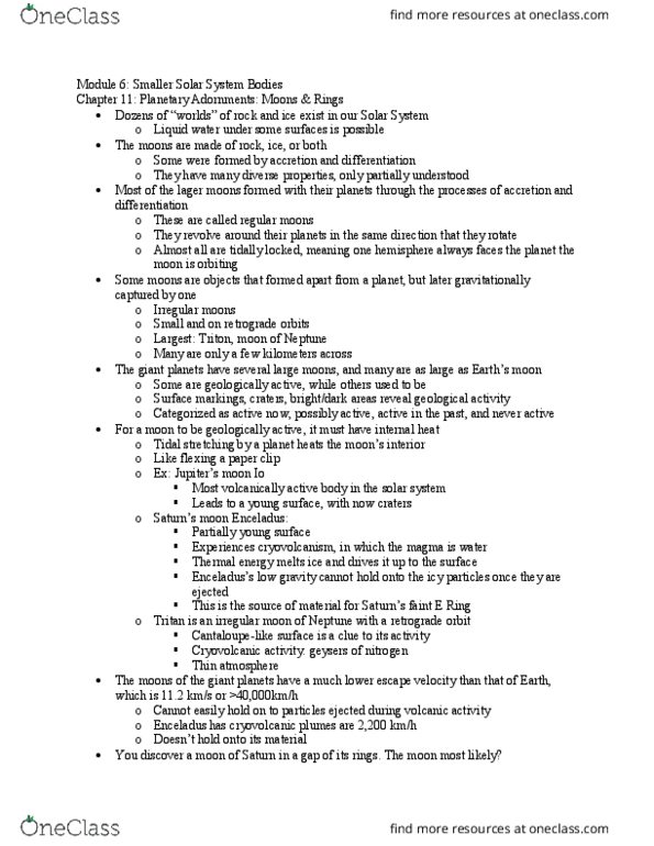 PHY 1060 Lecture Notes - Lecture 6: Escape Velocity, Irregular Moon, The Moons thumbnail