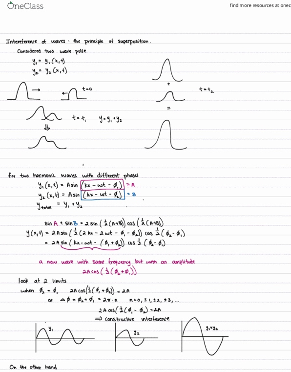 Physics 5b Lecture Notes Summer 2018 Lecture 18 Standing Wave