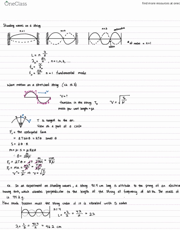 Class Notes For Physics At University Of California Los Angeles Ucla Oneclass