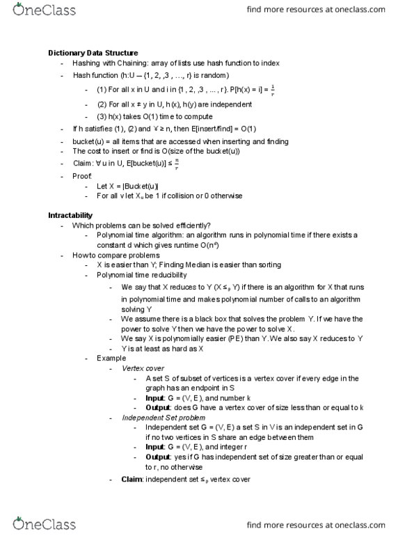 COM SCI 180 Lecture Notes - Lecture 13: Vertex Cover, Vertep, Contraposition thumbnail