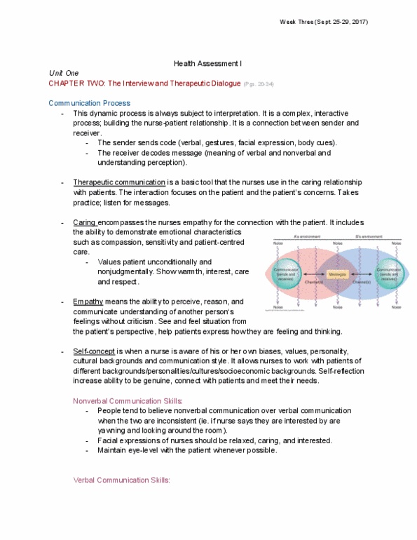 NURS 1660 Lecture 3: Week Three thumbnail