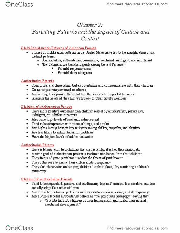 CFD 1220 Lecture Notes - Lecture 6: Poisonous Pedagogy thumbnail
