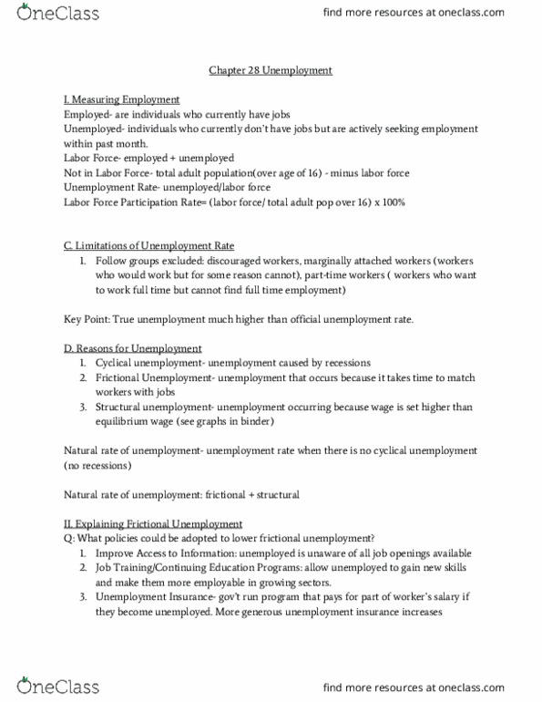 ECON 001 Lecture Notes - Lecture 19: Structural Unemployment thumbnail