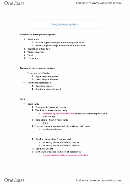 HUMB1000 Lecture 3: 4 - Respiratory System thumbnail