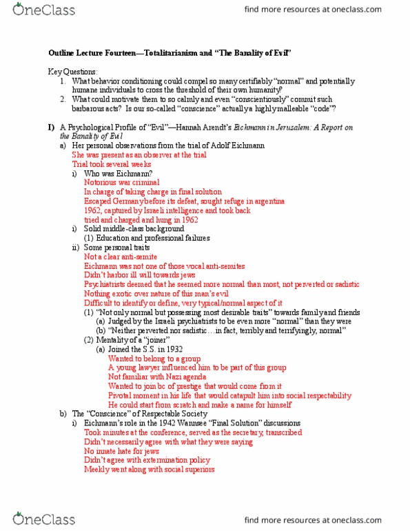 MMW 15 Lecture Notes - Lecture 14: Joiner, War Crime, Totalitarianism thumbnail