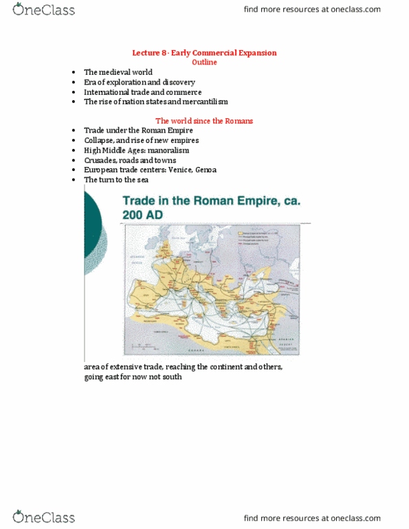 GEOG 216 Lecture Notes - Lecture 10: Manorialism, International Trade, Industrial Revolution thumbnail