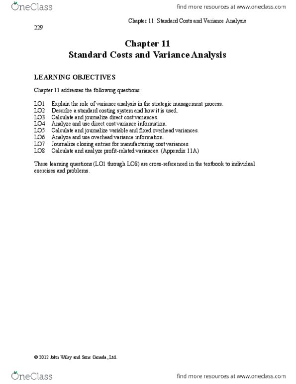 CRM 312 Chapter Notes -Standard Cost Accounting, Adjustable-Rate Mortgage, Deutsche Luft Hansa thumbnail