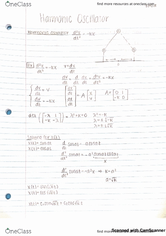 MAT 17C Lecture 17: Harmonic Oscillator thumbnail