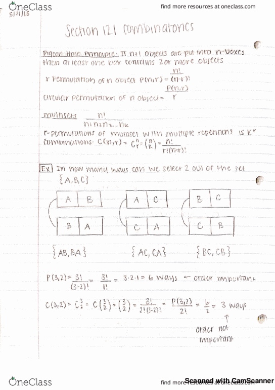 MAT 17C Lecture 21: Section 12.1 Combinatorics thumbnail