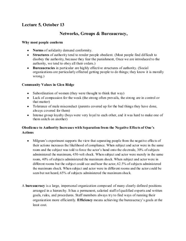 SOC101Y1 Lecture 5: Lecture 5 - Networks, Groups, & Bureaucracy thumbnail