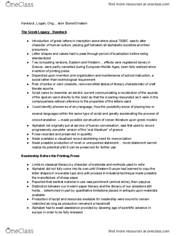 CS100 Chapter Notes - Chapter assigned readings : Movable Type, Dawning Information Industry, Psychodynamics thumbnail