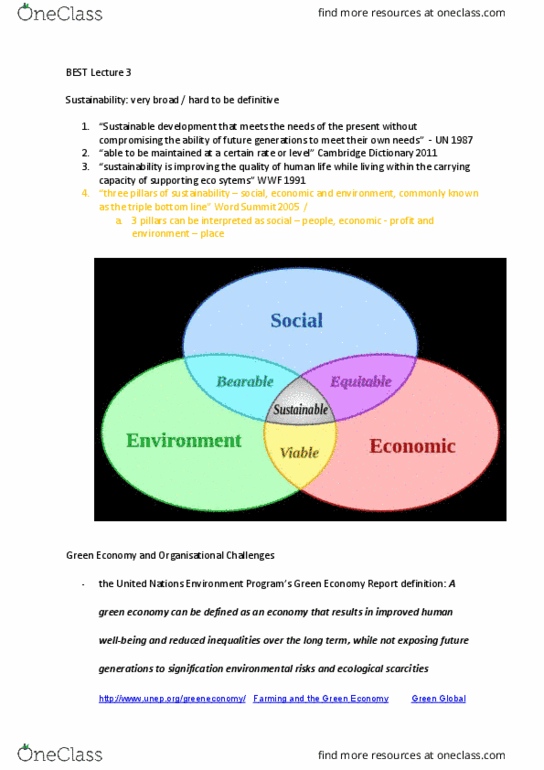 BU1104 Lecture Notes - Lecture 3: Green Economy, Sustainable Development, Geert Hofstede thumbnail