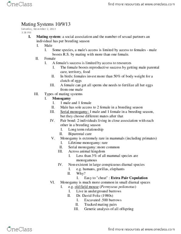 11:216:115 Lecture Notes - Burying Beetle, California Mouse, Mate Choice thumbnail