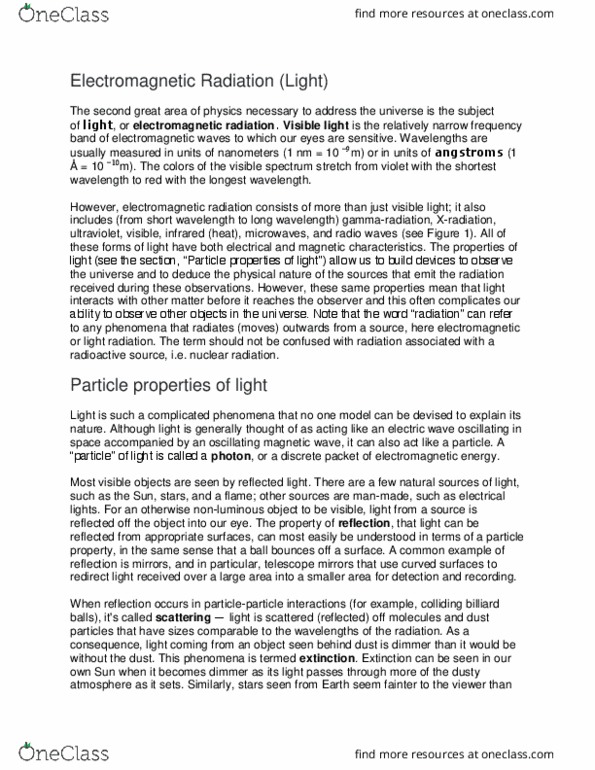 AY 101 Lecture Notes - Lecture 6: Chromatic Aberration, Refraction, Wavelength thumbnail