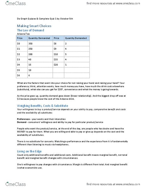 ECO105Y1 Lecture Notes - Marginal Utility, Insulin, Normal Good thumbnail