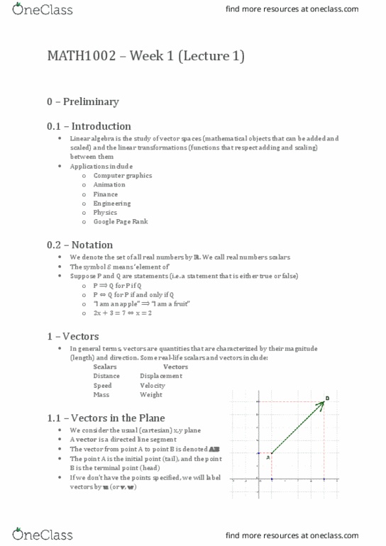 MATH1002 Lecture Notes - Lecture 1: Pagerank, Apple I thumbnail