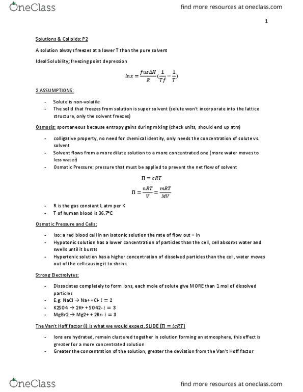 CHEM 120 Lecture Notes - Lecture 17: Freezing-Point Depression, Colligative Properties, Magnesium Bromide thumbnail