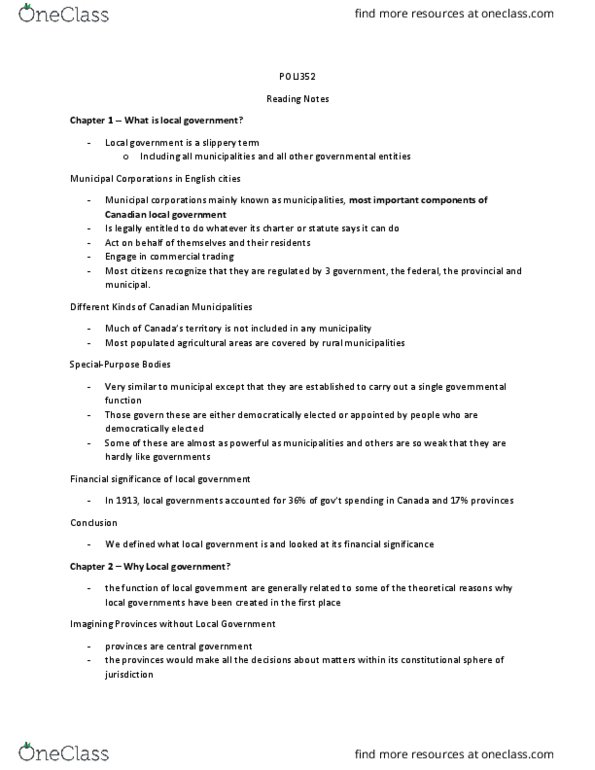 POLI 352 Chapter Notes - Chapter 1-2: Allocative Efficiency thumbnail