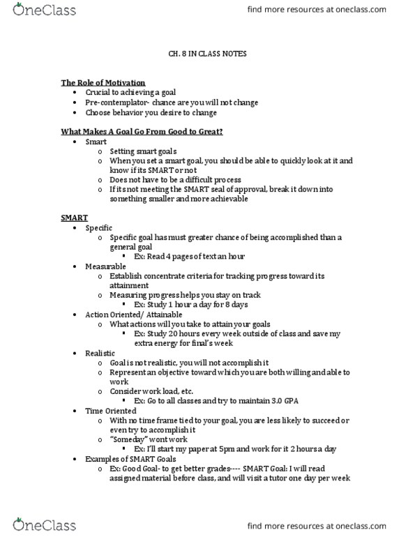 HPE 1001 Lecture 9: Ch. 8 Weight Notes Part 4 thumbnail