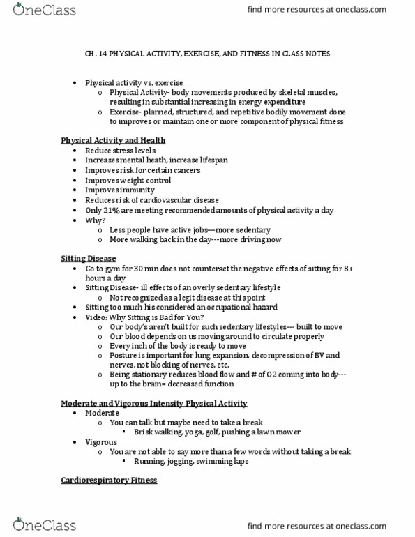 HPE 1001 Lecture Notes - Lecture 15: Occupational Hazard, Cardiovascular Disease, Bone Density thumbnail