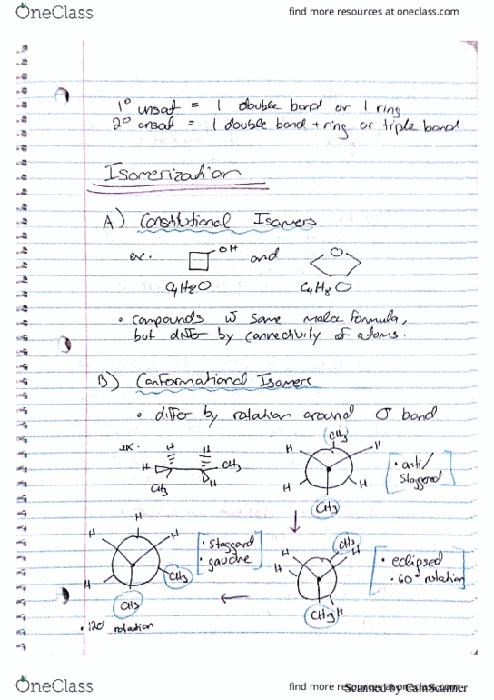 CHEM 2300 Lecture 2: Isomerization (Constitutional, Conformational), Chirality, Stereoisomers (enantiomers, disastereomers, mesocompounds) thumbnail