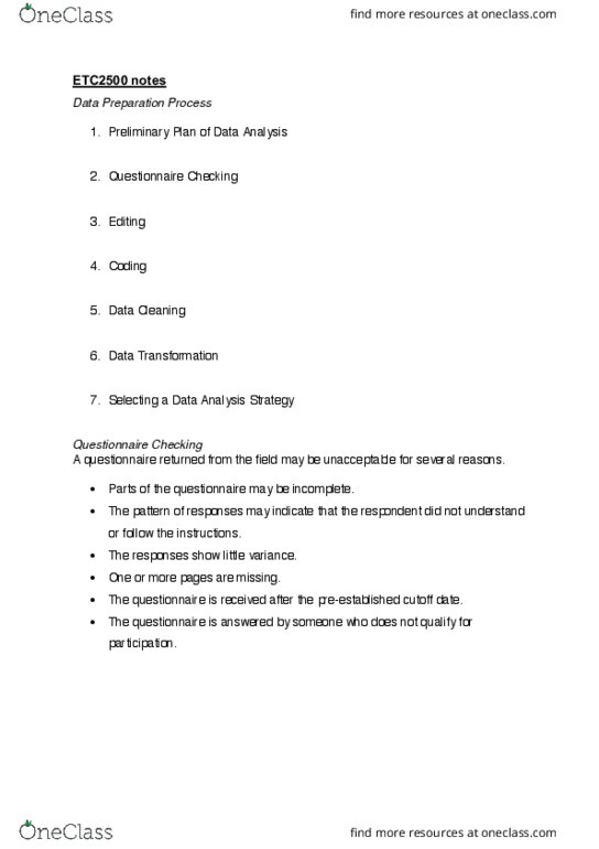 MKC2500 Lecture Notes - Lecture 9: Collectively Exhaustive Events thumbnail