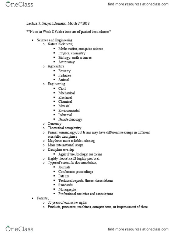 GLIS 691 Lecture Notes - Lecture 8: Astm International thumbnail