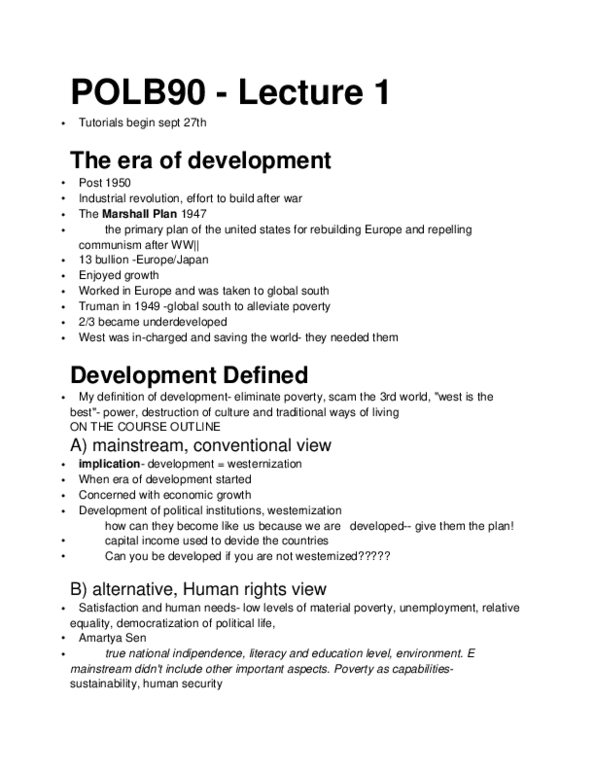 POLB90H3 Lecture : polb90 lecture 1 thumbnail